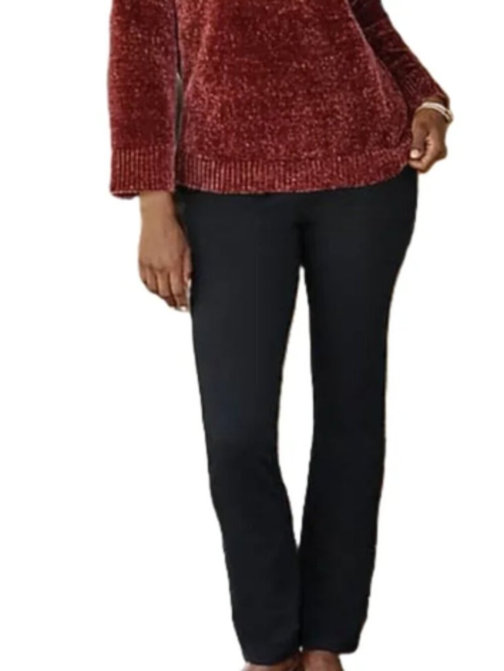J.Jill Elastic Waist Pull On Black Pants size 4